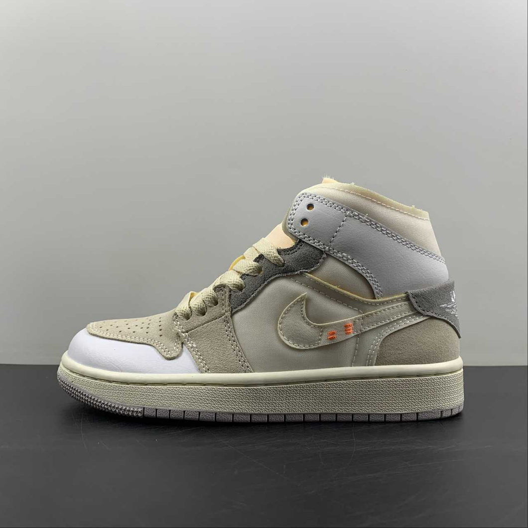Air Jordan 1 Mid SE CRAFT White Neutral Grey-Phantom (2022) DM9652-100