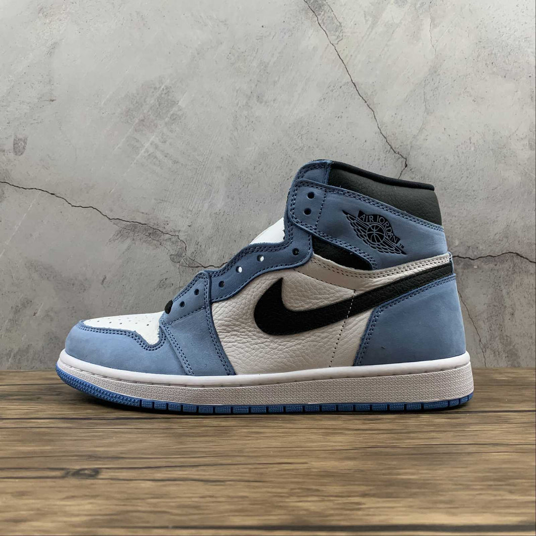 Air Jordan 1 Retro High OG White Black University Blue (2021) 555088-134