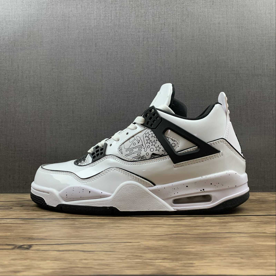 Air Jordan 4 Retro SE White Black Volt DC4101-100