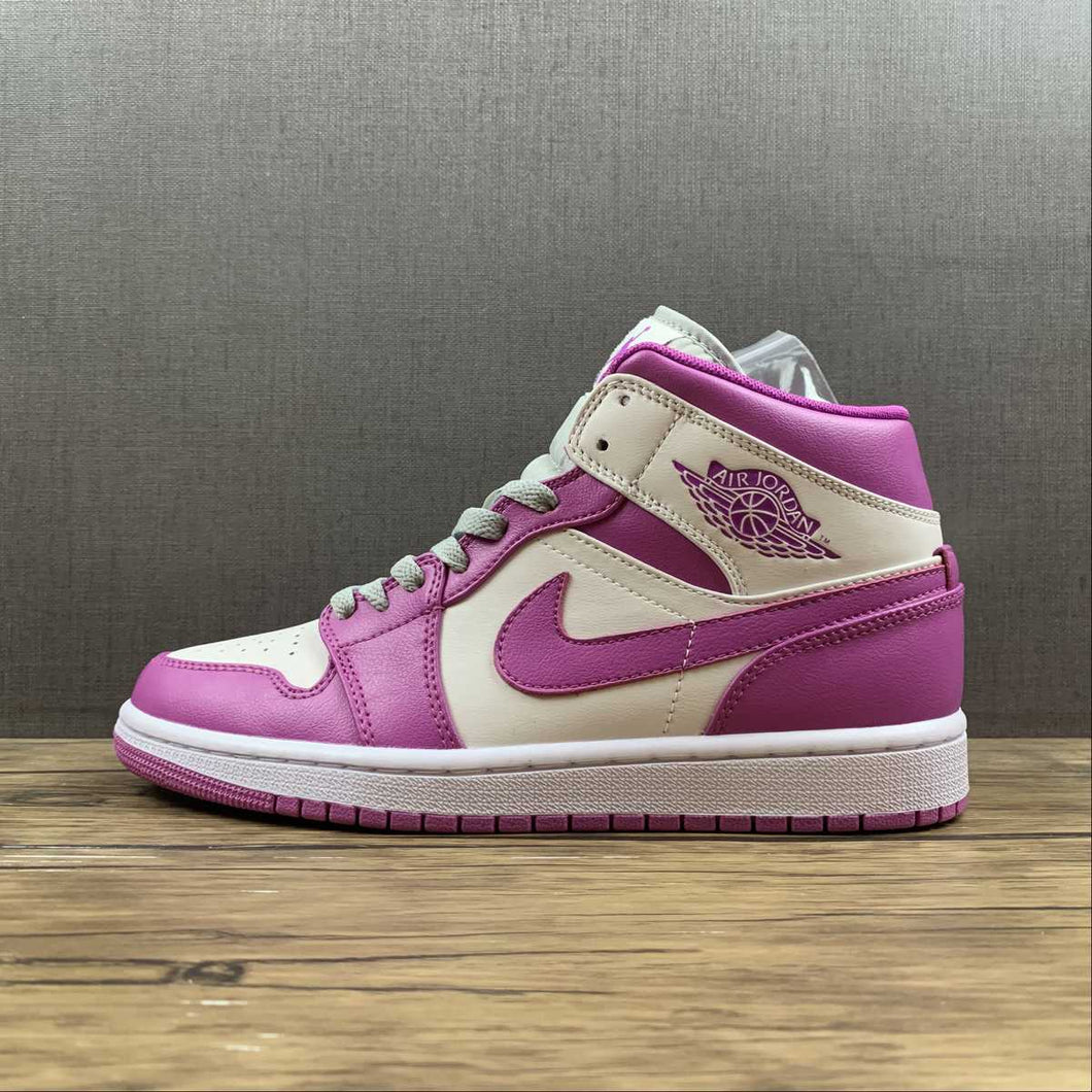 Air Jordan 1 Mid Purple Gray 555112-100