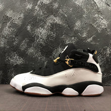 Cargar imagen en el visor de la galería, Air Jordan 6 Rings GG White Black-Metallic Gold 323399-100
