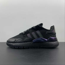 Cargar imagen en el visor de la galería, Adidas Nite Jogger Black Purple FW6697
