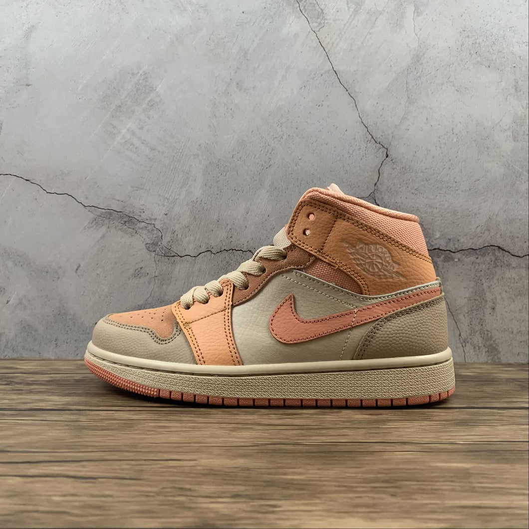 Air Jordan 1 Mid Atomic Orange Apricot Agate (2021) DH4270-800