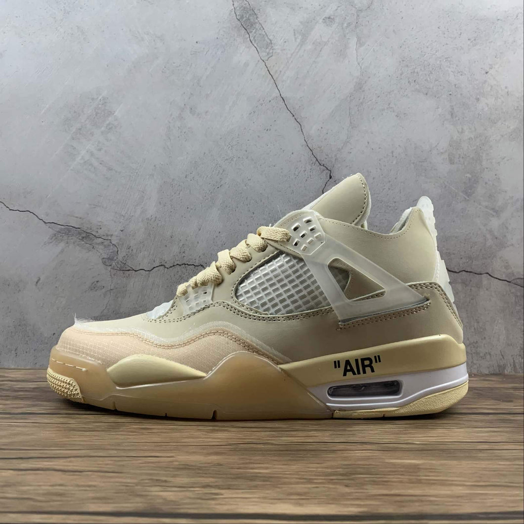 Air Jordan 4 Retro SP Sail Muslin-White-Black CV9388-100