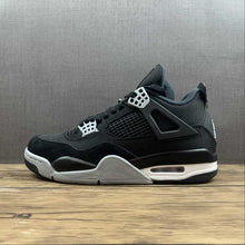 Cargar imagen en el visor de la galería, Air Jordan 4 Retro SE “Black Canvas” Black White-Red
