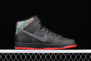 Dunk High Premium SB Black Black Challenge Metallic Silver 313171-028