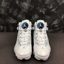 Cargar imagen en el visor de la galería, Air Jordan 6 Rings White Court Purple-Slvr-Vvd Bl 322992-153
