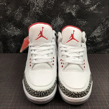 Cargar imagen en el visor de la galería, Air Jordan 3 Retro Katrina White Fire Red Cement Grey 136064-116
