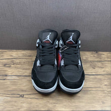 Cargar imagen en el visor de la galería, Air Jordan 4 Retro SE “Black Canvas” Black White-Red
