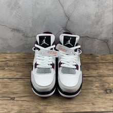 Cargar imagen en el visor de la galería, Air Jordan 4 Retro PSG White Bordeaux-Neutral Grey CZ5624-100
