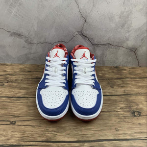 Air Jordan 1 Retro Low White Varisity Red-Royal