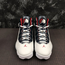 Cargar imagen en el visor de la galería, Air Jordan 6 Rings White Varsity Red-Midnight Navy-Metallic 322992-161
