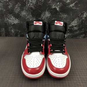 Air Jordan 1 Retro High OG Black White-Blue-Red Patent Leather CK5666-100