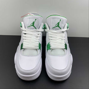 Air Jordan 4 Retro White Metallic Green