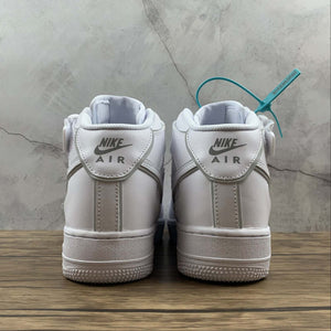 Air Force 1 07 Mid White Silver-Reflaction 369733-809