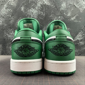 Air Jordan 1 Low Pine Green Black White 553558-301