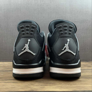 Air Jordan 4 Retro SE “Black Canvas” Black White-Red