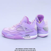 Cargar imagen en el visor de la galería, Air Jordan 4 Retro x Off White Purple White TYG967-ZBL
