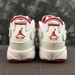 Air Jordan 6 Rings White Red  322992-103