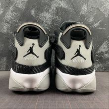 Cargar imagen en el visor de la galería, Air Jordan 6 Rings Black Medium Grey-White 322992-004
