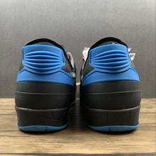 Cargar imagen en el visor de la galería, Air Jordan 2 Retro Low SP x Off White Black Sapphire Blue DJ4375-004
