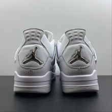 Cargar imagen en el visor de la galería, Air Jordan 4 Retro White Metallic Silver
