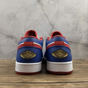 Air Jordan 1 Retro Low White Varisity Red-Royal