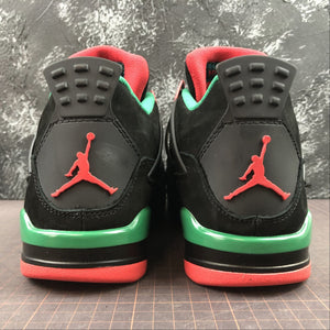 Air Jordan 4 Retro NRG Black Gorge Green-Varsity Red AQ3816-063