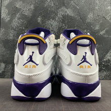 Cargar imagen en el visor de la galería, Air Jordan 6 Rings White Court Purple-Taxi-Silver 322992-152
