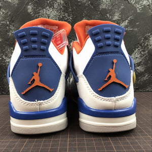 Air Jordan 4 Retro White Game Royal-Orange 308497-171