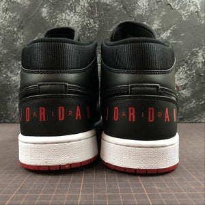 Air Jordan 1 Mid Black Concord-Red