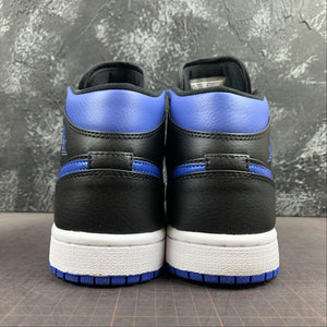 Air Jordan 1 Mid Black Blue White
