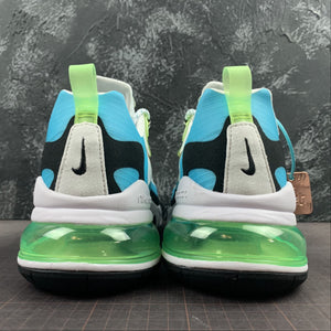 Air Max 270 React Black Fluorescent Green Blue CT1265-300