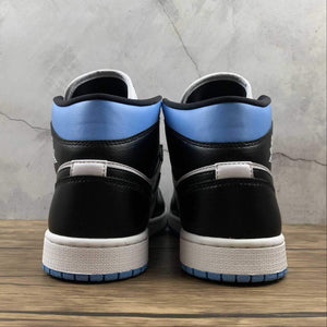 Air Jordan 1 Mid White Black-University Blue (2021) BQ6472-102