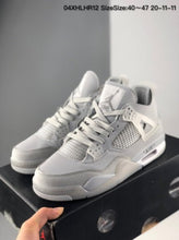 Cargar imagen en el visor de la galería, Air Jordan 4 Retro x Off White Full Grey 04XHLHR12
