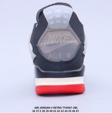 Cargar imagen en el visor de la galería, Air Jordan 4 Retro x Off White Black-Red TYG967-ZBL
