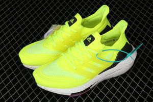 Adidas UltraBoost 21 Solar Yellow Pink