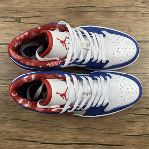 Air Jordan 1 Retro Low White Varisity Red-Royal