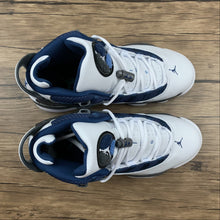 Cargar imagen en el visor de la galería, Air Jordan 6 Rings White French Blue-Flint Grey-University 322992-141
