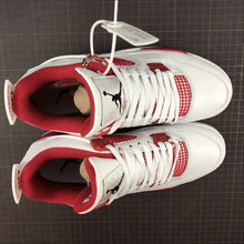 Cargar imagen en el visor de la galería, Air Jordan 4 Retro White Black-Gym Red 308497-106
