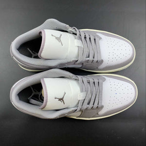 Air Jordan 1 Low Vintage Grey White 553558-053