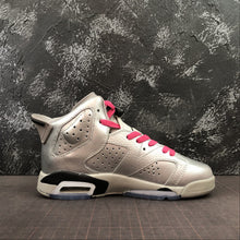 Cargar imagen en el visor de la galería, Air Jordan 6 Retro Metallic Silver Vvd Pink-Black 543390-009
