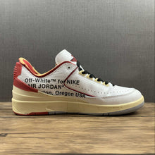 Cargar imagen en el visor de la galería, Air Jordan 2 Retro Low SP x Off White White Red DJ4375-106
