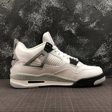 Cargar imagen en el visor de la galería, Air Jordan 4 Retro White Ciment White Ash Year 840606-192
