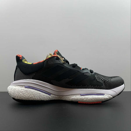 Adidas Solar Glide 5 Black White Yellow GX5471