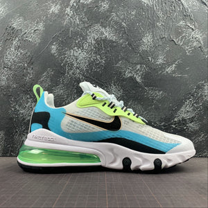 Air Max 270 React Black Fluorescent Green Blue CT1265-300