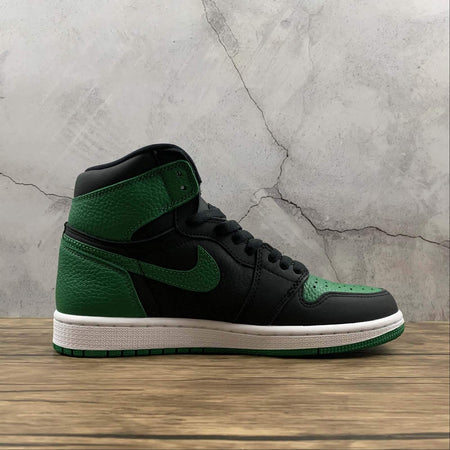 Air Jordan 1 Retro High OG Black Pine Green-White-Gym Red 555088-030