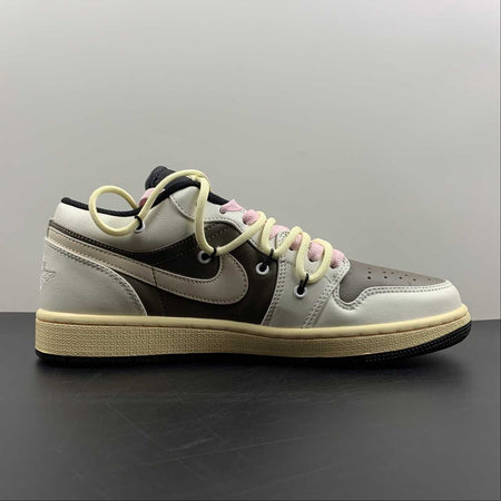 Air Jordan 1 Low “Made With Love” Grey Brown 553558-062