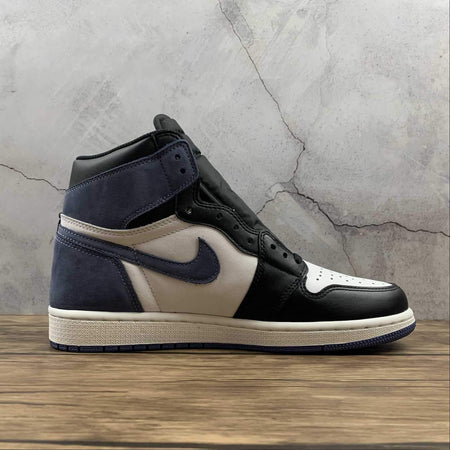 Air Jordan 1 Retro High OG Summit White Blue Moon-Black (2021) 555088-115