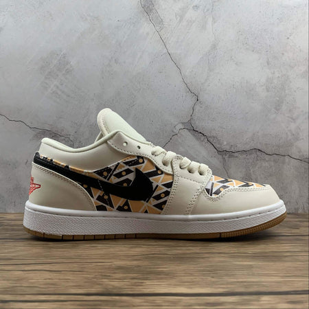 Air Jordan 1 Low Quai 54 Team Orange Baroque Brown CZ4155-100